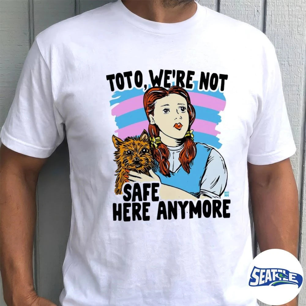 Toto We’re Not Safe Here Anyone Painitng shirt