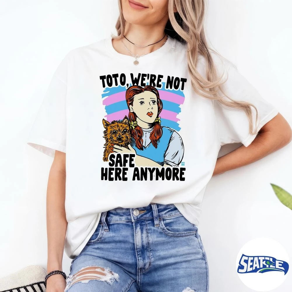 Toto We’re Not Safe Here Anyone Painitng shirt
