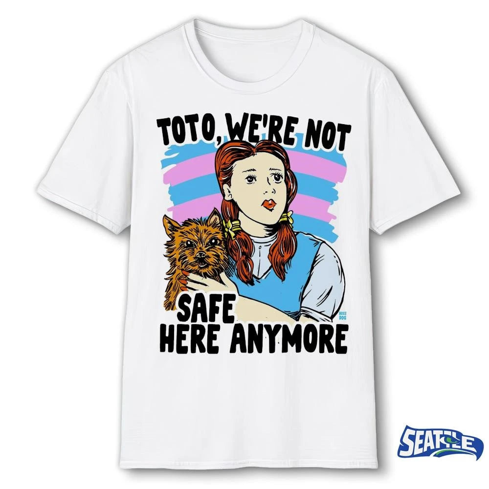Toto We’re Not Safe Here Anyone Painitng shirt