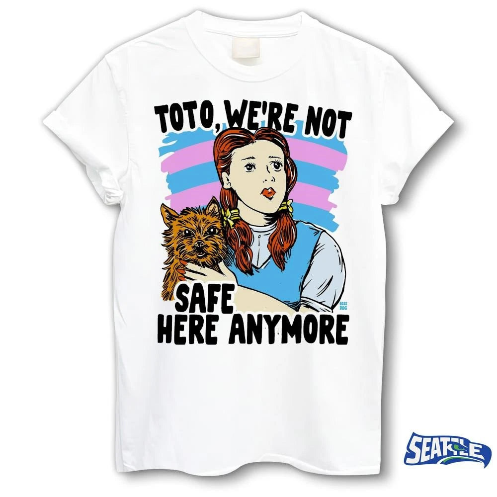 Toto We’re Not Safe Here Anyone Painitng shirt