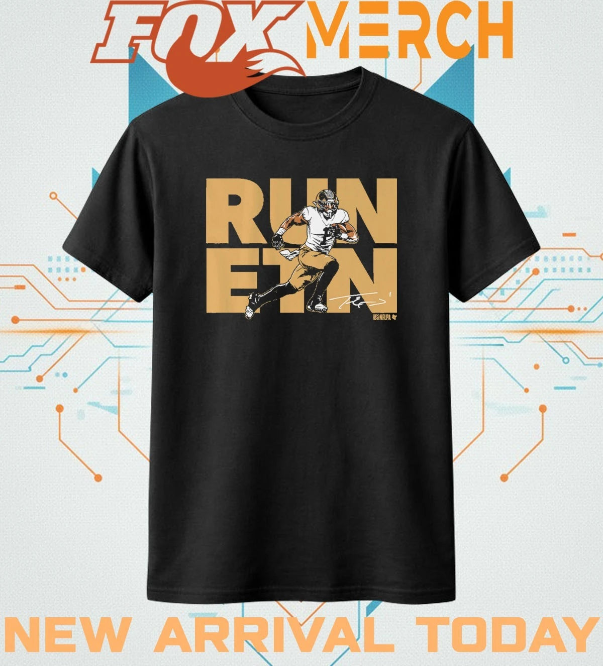 Travis Etienne Run ETN NOLA t-shirt