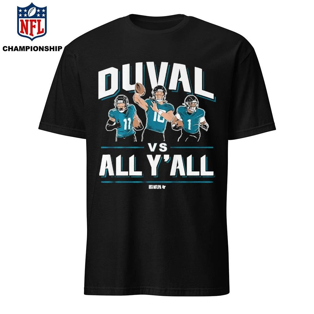 Trevor Lawrence, Travis Etienne, &amp; Parker Washington Duval vs. All Y’all Shirt