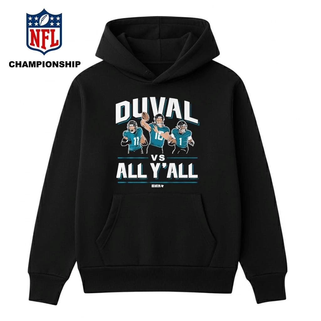 Trevor Lawrence, Travis Etienne, &amp; Parker Washington Duval vs. All Y’all Shirt