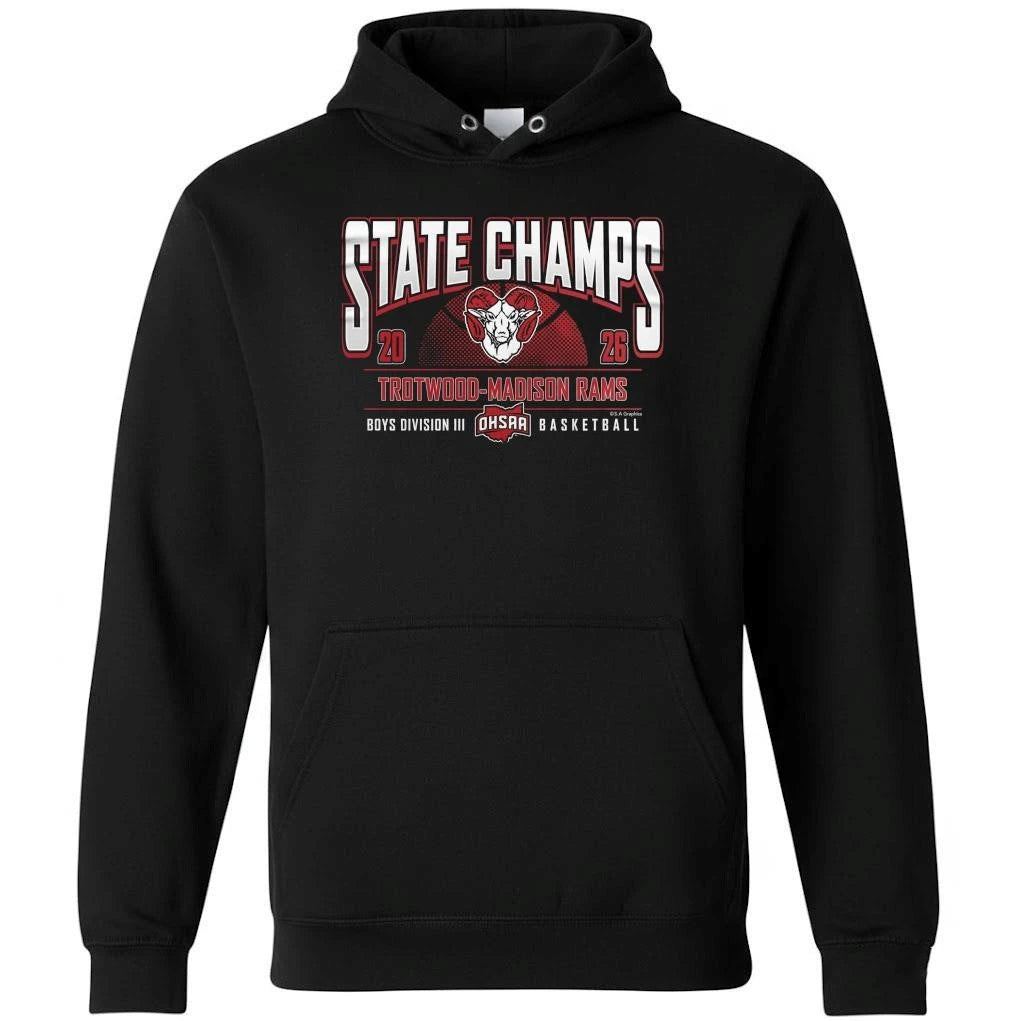 Trotwood Rams 2026 OHSAA Boys Basketball D3 State Champions Shirt