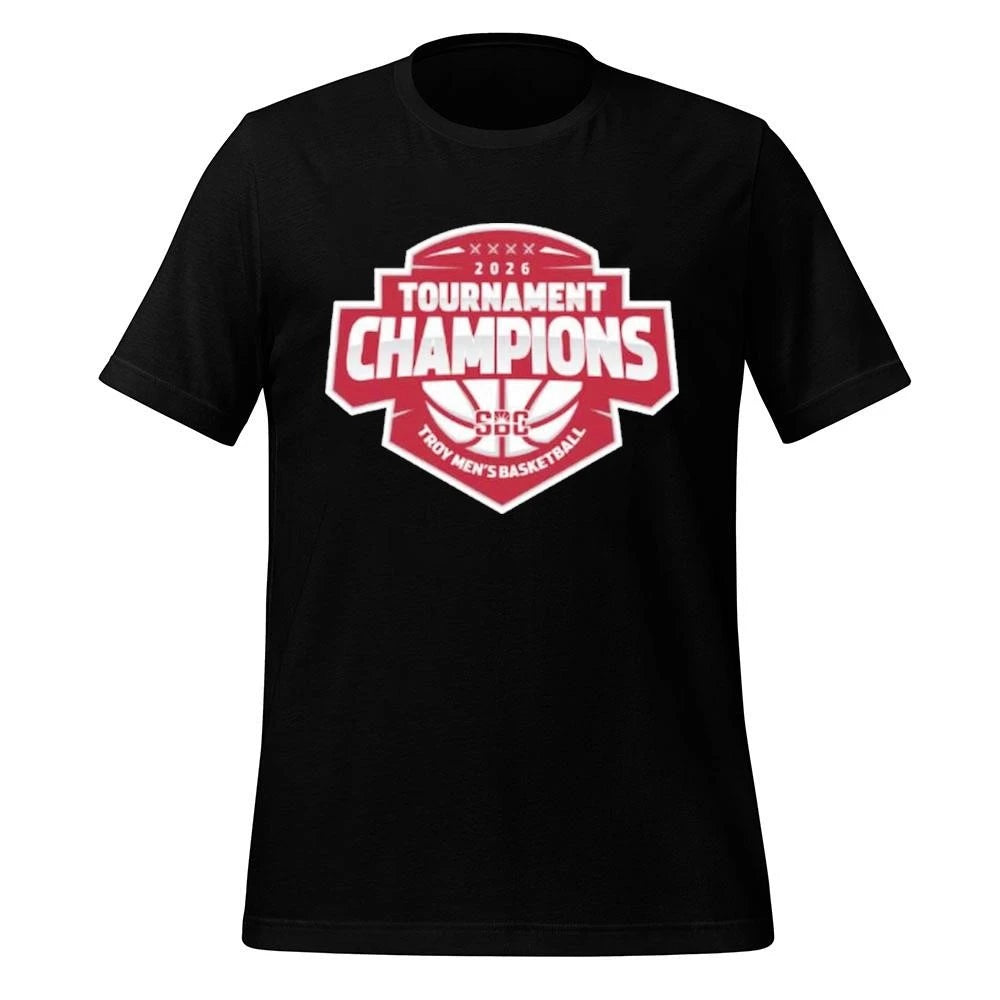 Troy Trojans Champions 2026 Sun Belt Conference Men’s Basketball Tournament Logo Shirt