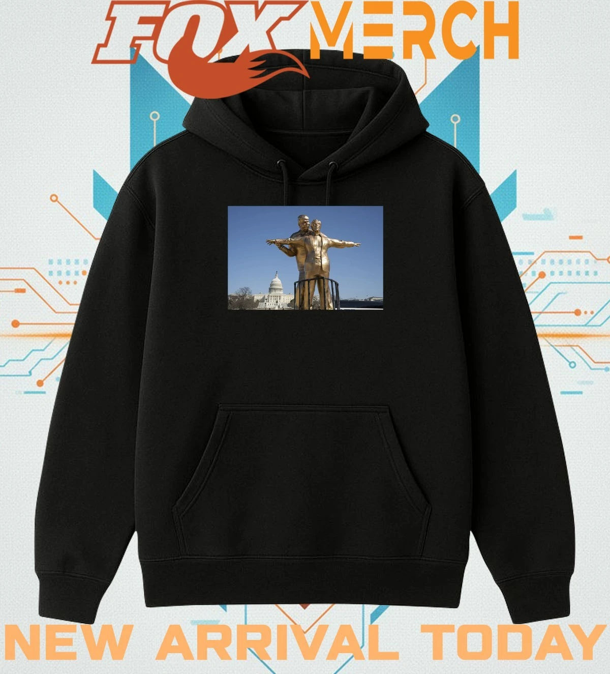 Trump and Epstein Titanic Statue t-shirt