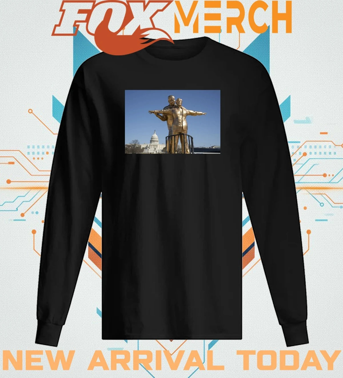 Trump and Epstein Titanic Statue t-shirt