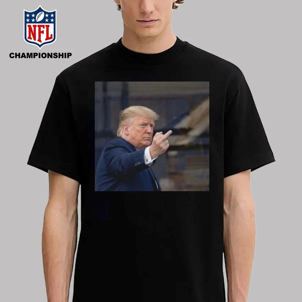 Trump Flips Off Middle Finger On Michigan Shirt