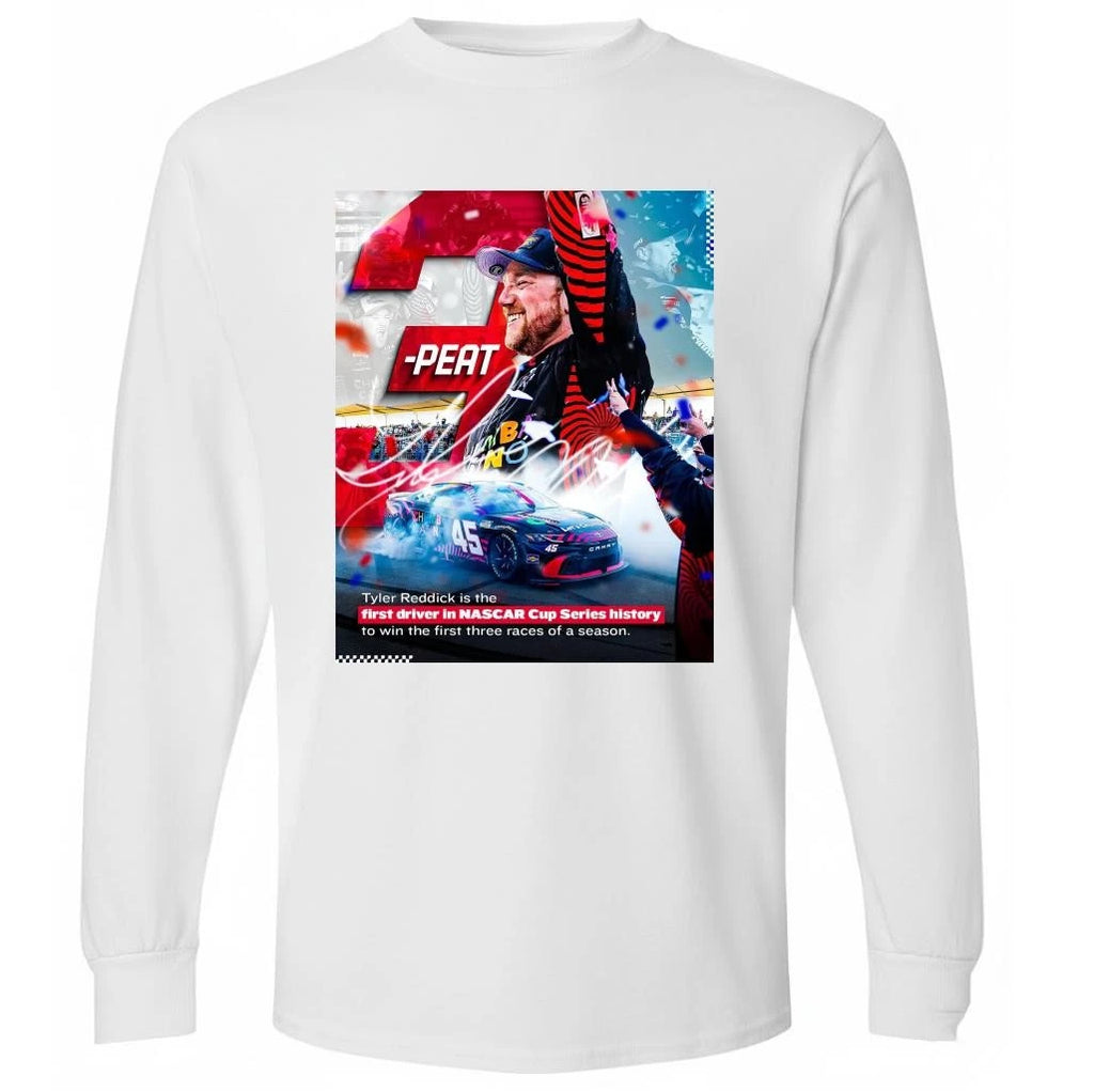 Tyler Reddick 3 Peat First Driver NASCAR Cup Series History Win The First Three Races Of A Season Shirt