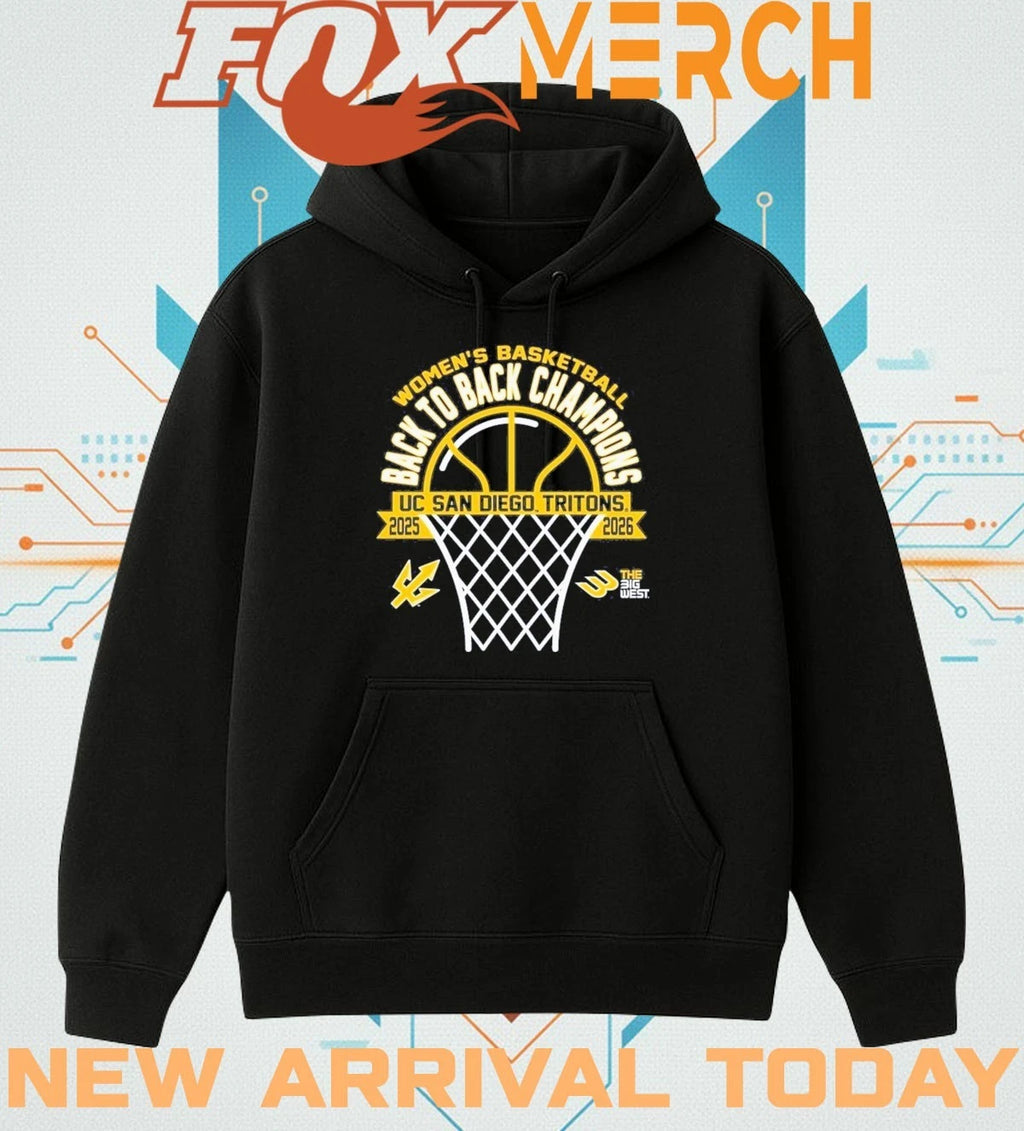 Uc San Diego Tritons Women’s Basketball back to back Champions 2025-2026 t-shirt
