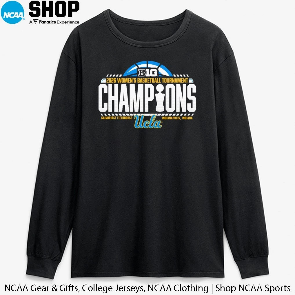 UCLA Bruins 2026 Big Ten Women’s Basketball Tournament Champions Locker Room T-Shirt