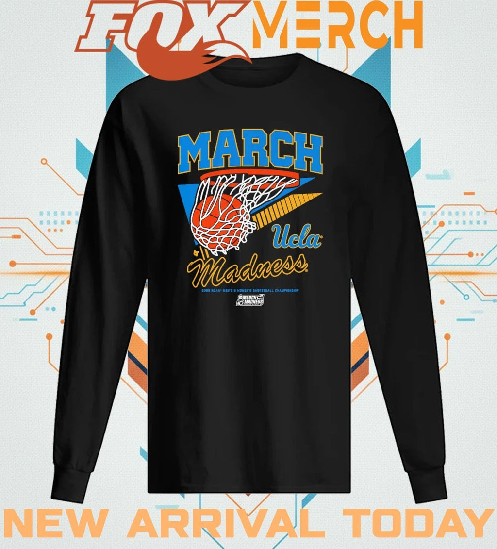 UCLA Bruins MBB &amp; WBB 2026 March Madness Retro Swish t-shirt