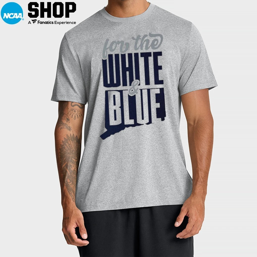 UConn Huskies For The White and Blue T-Shirt