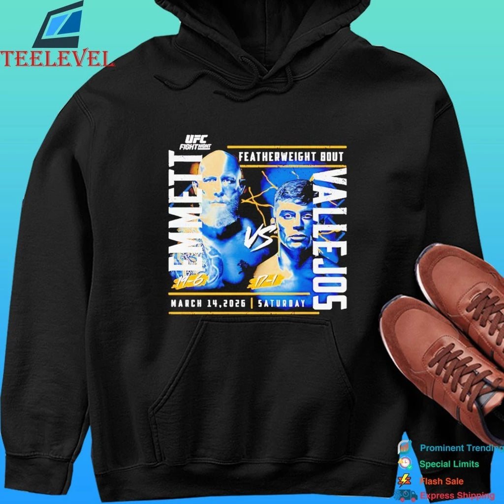 Ufc Fight Night 2026 Emmett Vs. Vallejos Shirt