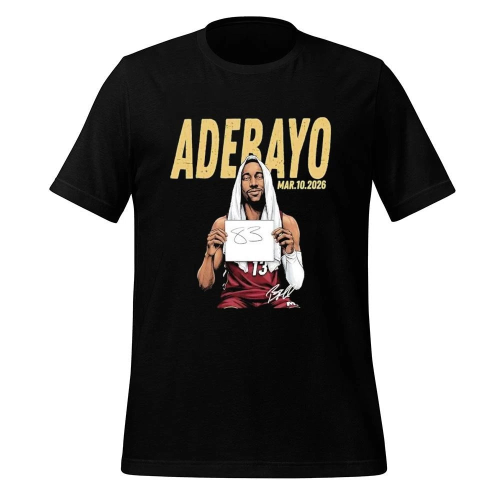 Ultimate Bam Adebayo Career High 83 Miami Basketball Shirt