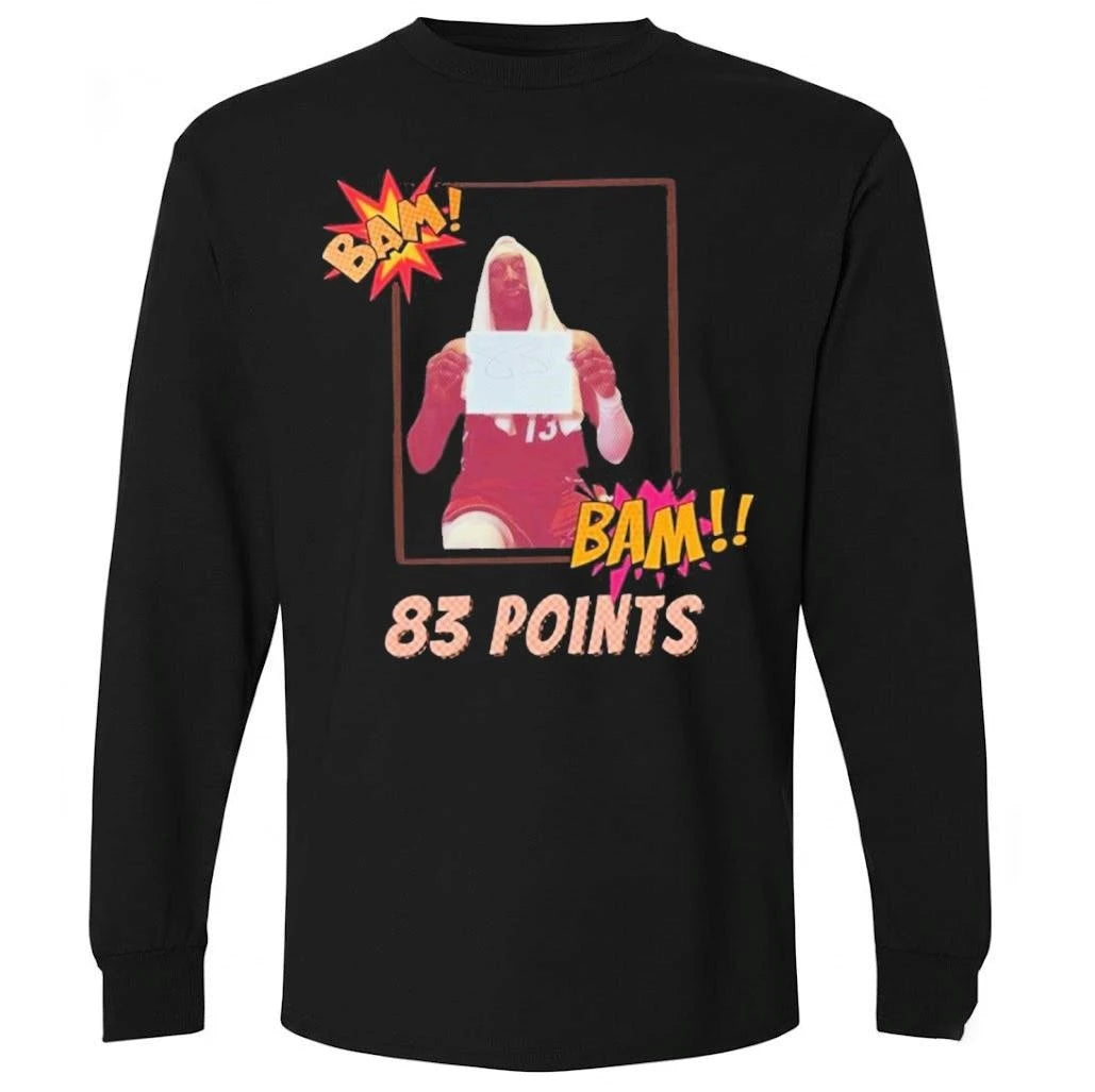 Ultimate Bam Adebayo Historic 83 Point Night Shirt