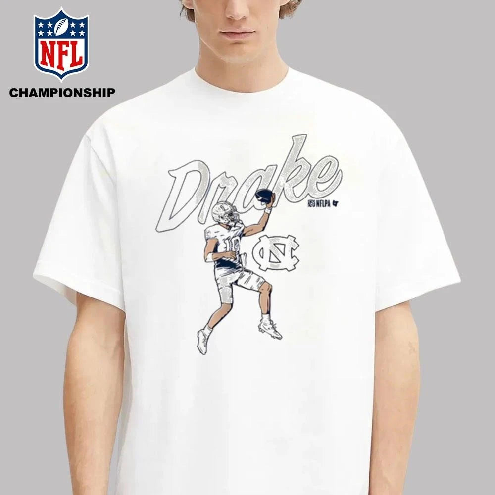 UNC Football Drake Maye Finger Roll Pro Shirt
