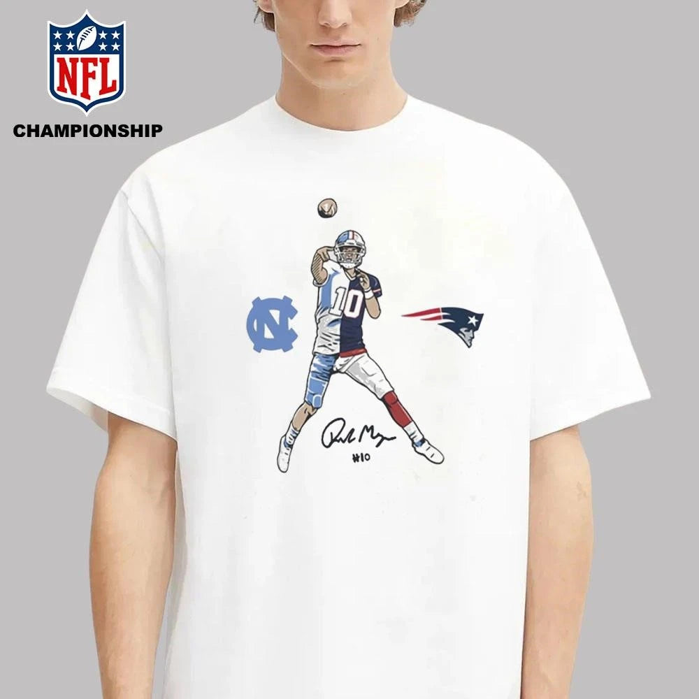 UNC Football Drake Maye Pro Pose Legend Shirt