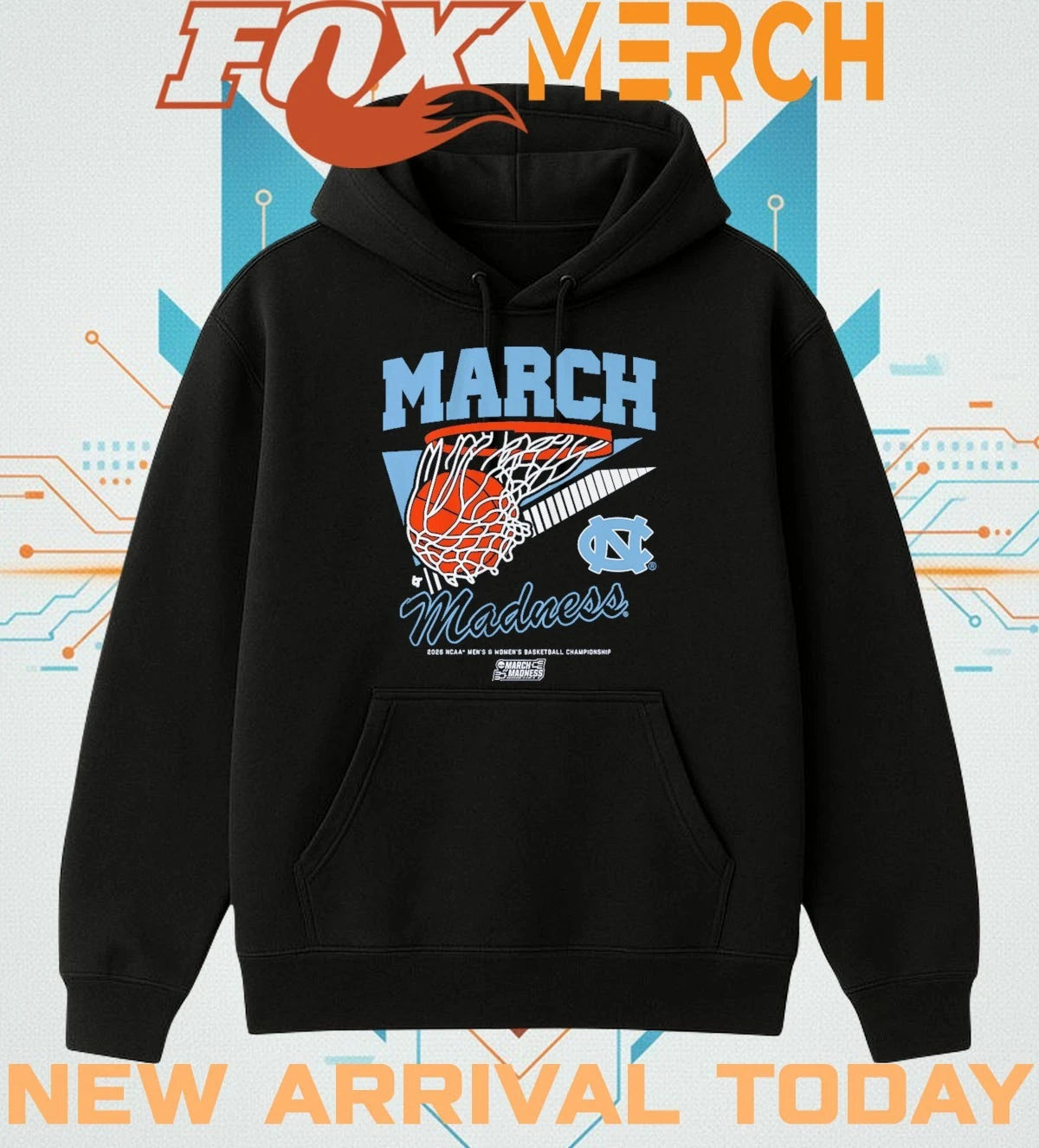UNC Tar Heels MBB &amp; WBB 2026 March Madness Retro Swish t-shirt