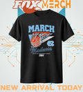 UNC Tar Heels MBB &amp; WBB 2026 March Madness Retro Swish t-shirt