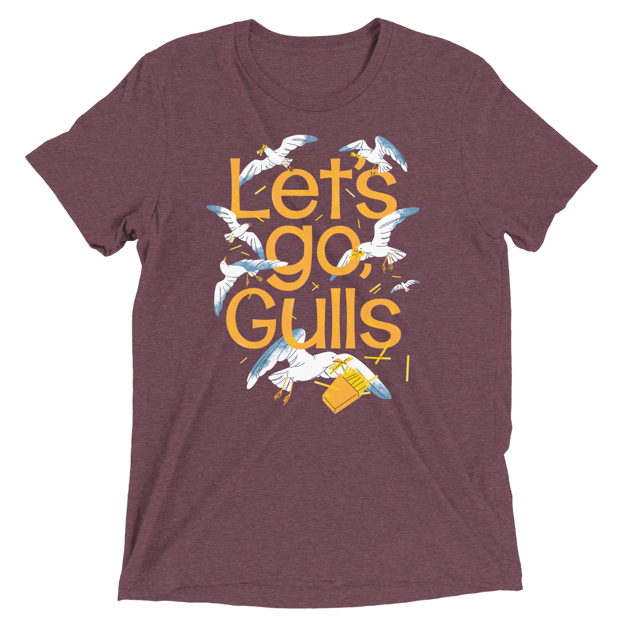 Let's Go, Gulls Men's Tri-Blend Tee