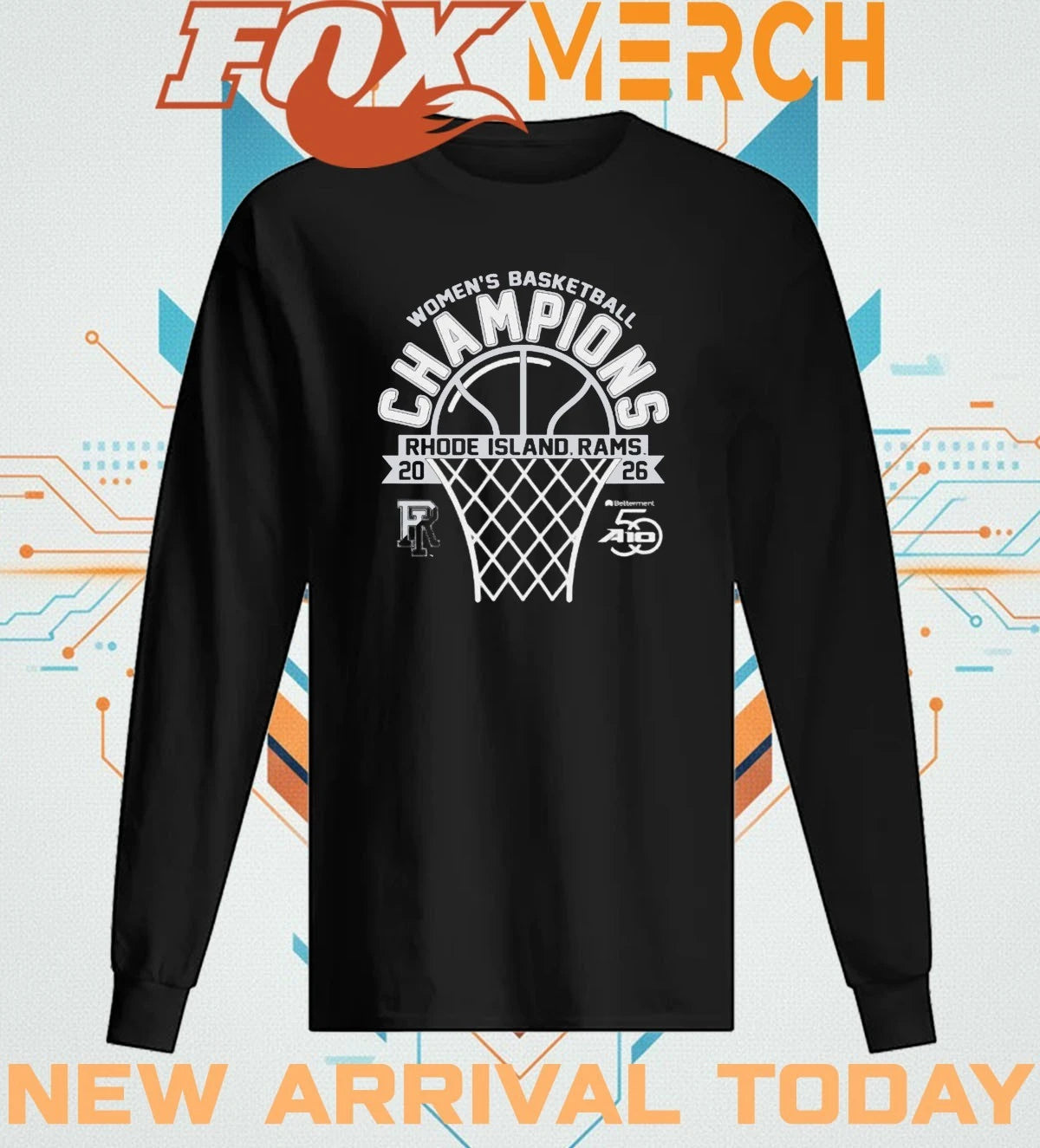 University of Rhode Island Women’s Basketball 2026 Atlantic 10 Tournament Champions t-shirt