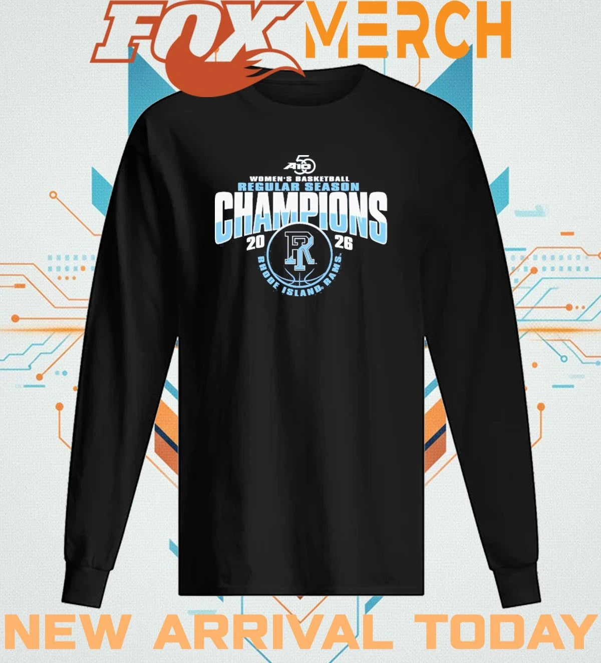 University of Rhode Island Women’s Basketball A10 Regular Season Champions t-shirt