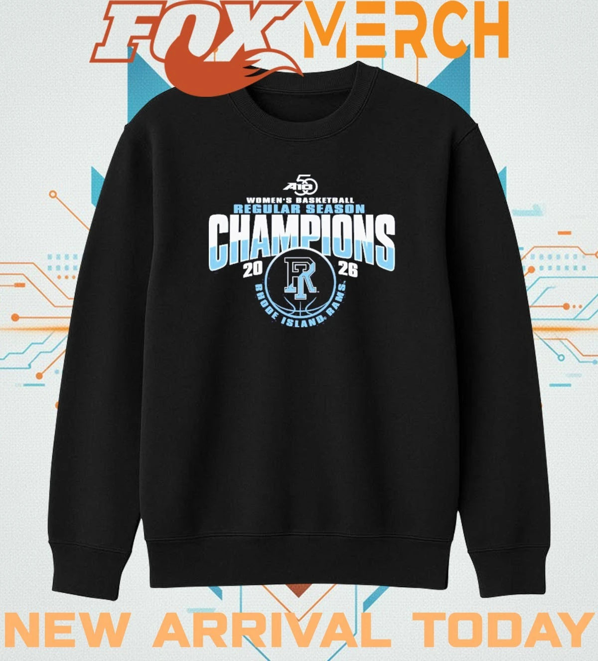 University of Rhode Island Women’s Basketball A10 Regular Season Champions t-shirt