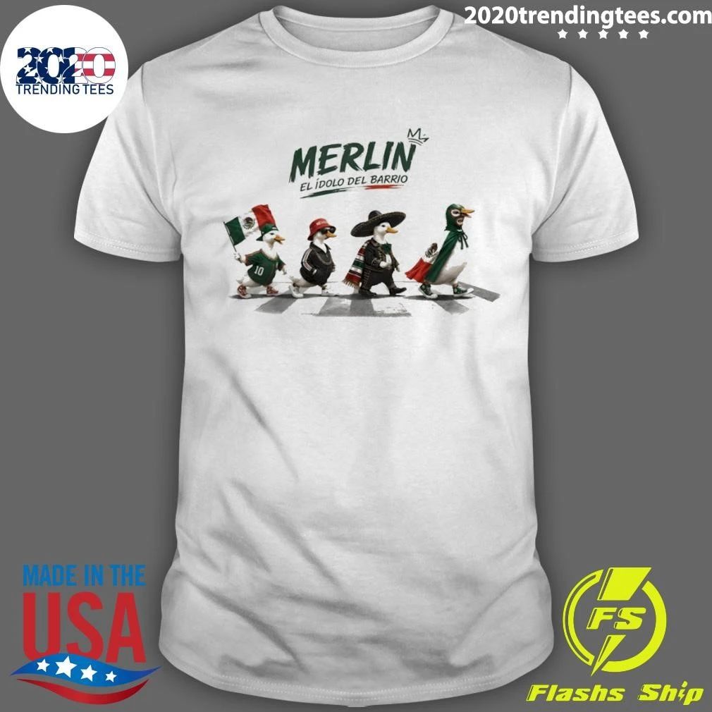 Goose Merlin El Idolo Del Barrio Mexico World Cup 2026 Abbey Road Shirt
