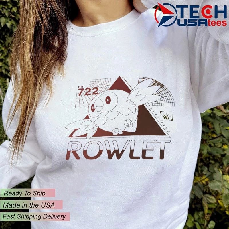 Rowlet grass type no. 722 shirt