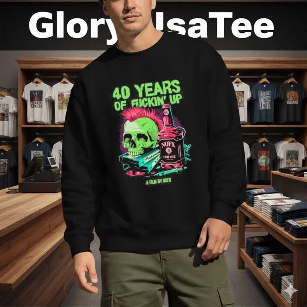 NOFX Band Bottle Skull Shirt