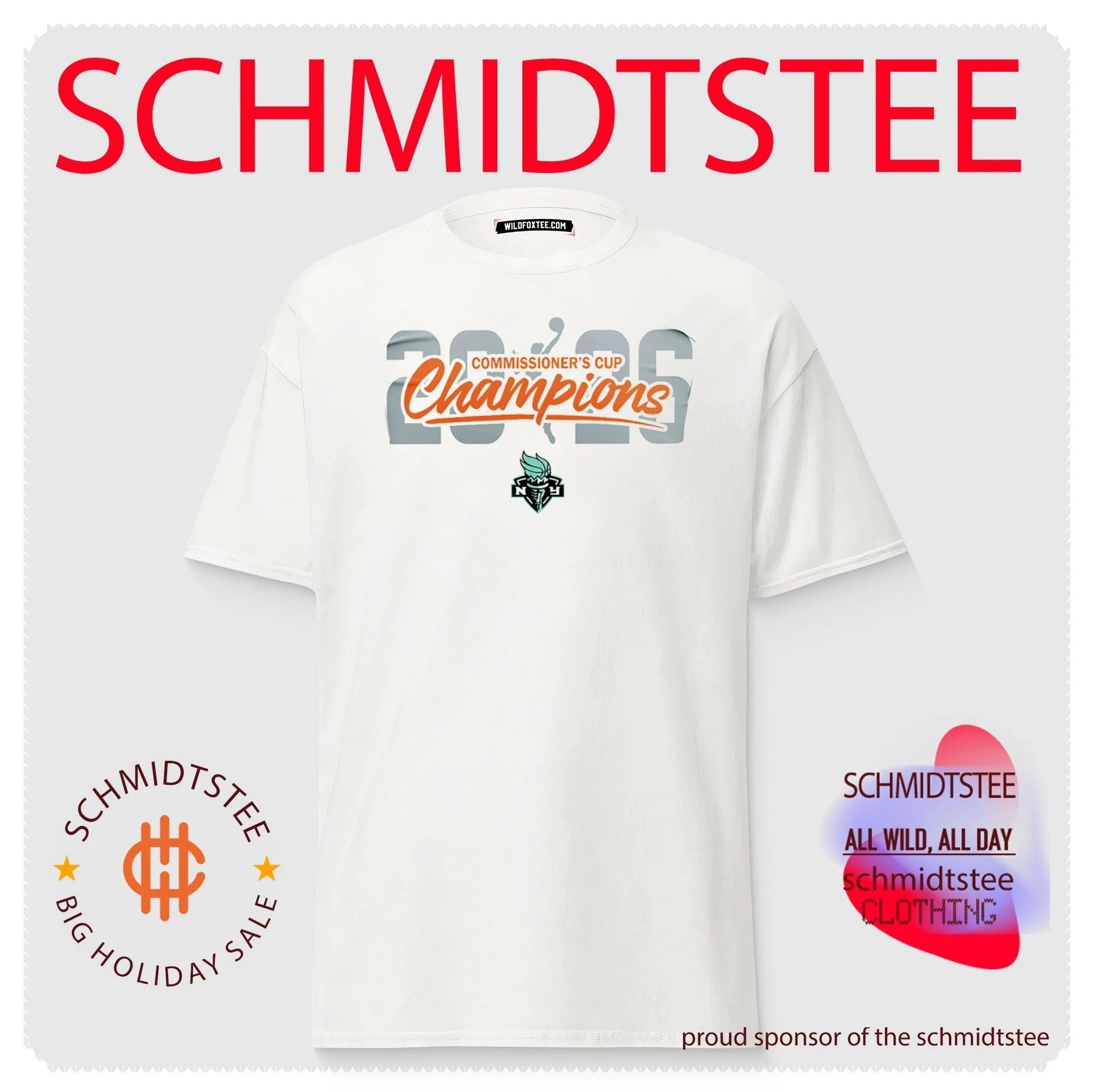 NY Liberty 2026 WNBA Commissioner’s Cup Champions Shirt