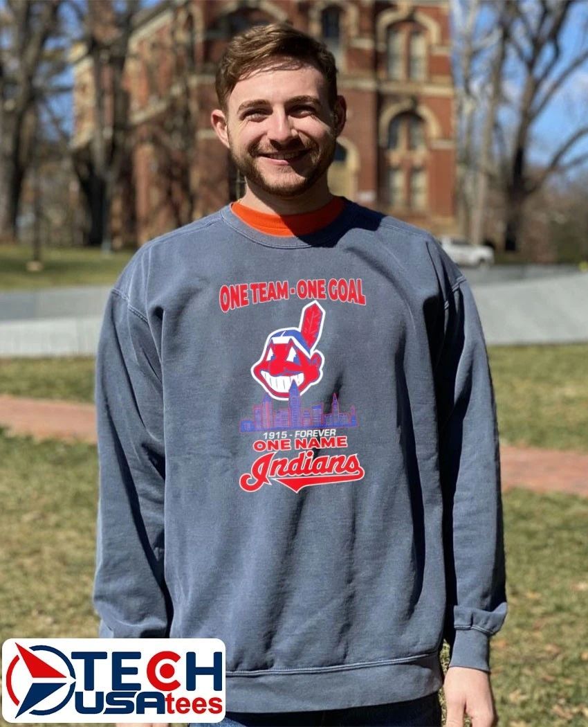 One Team One Goal 1915-forever One Name Cleveland Indians skyline shirt