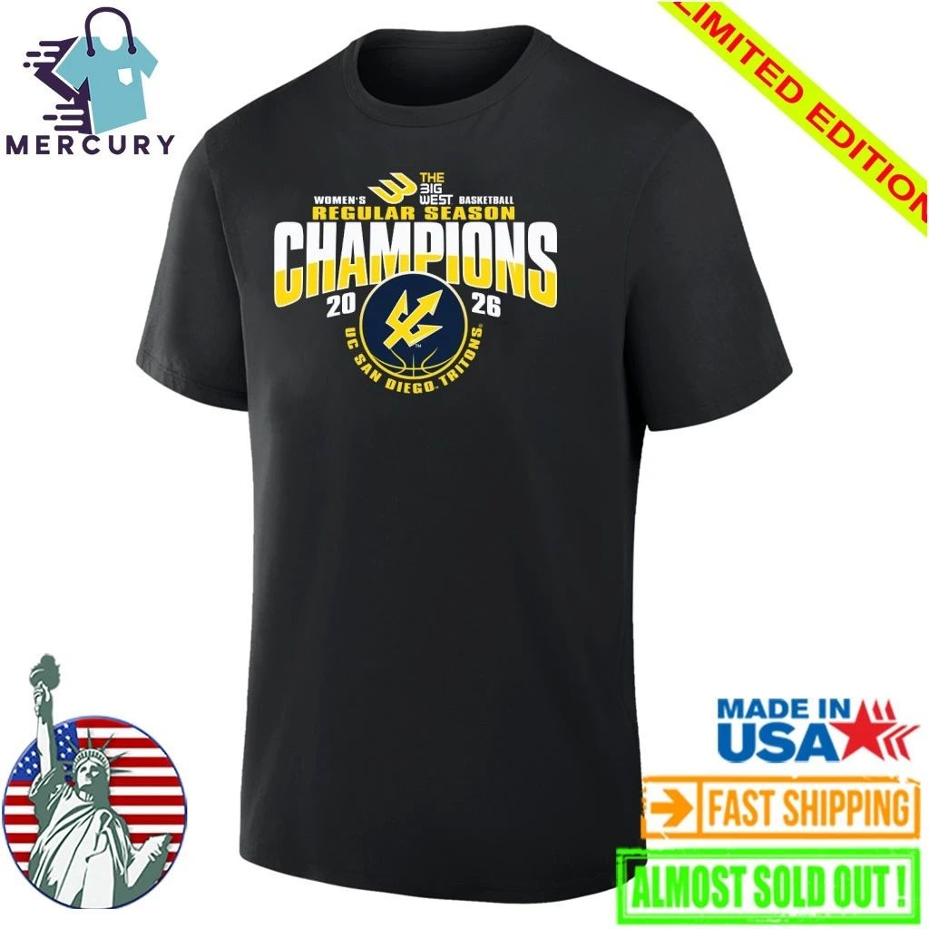 UC San Diego Tritons Women’s Basketball 2026 Big West Regular Season Champions Shirt