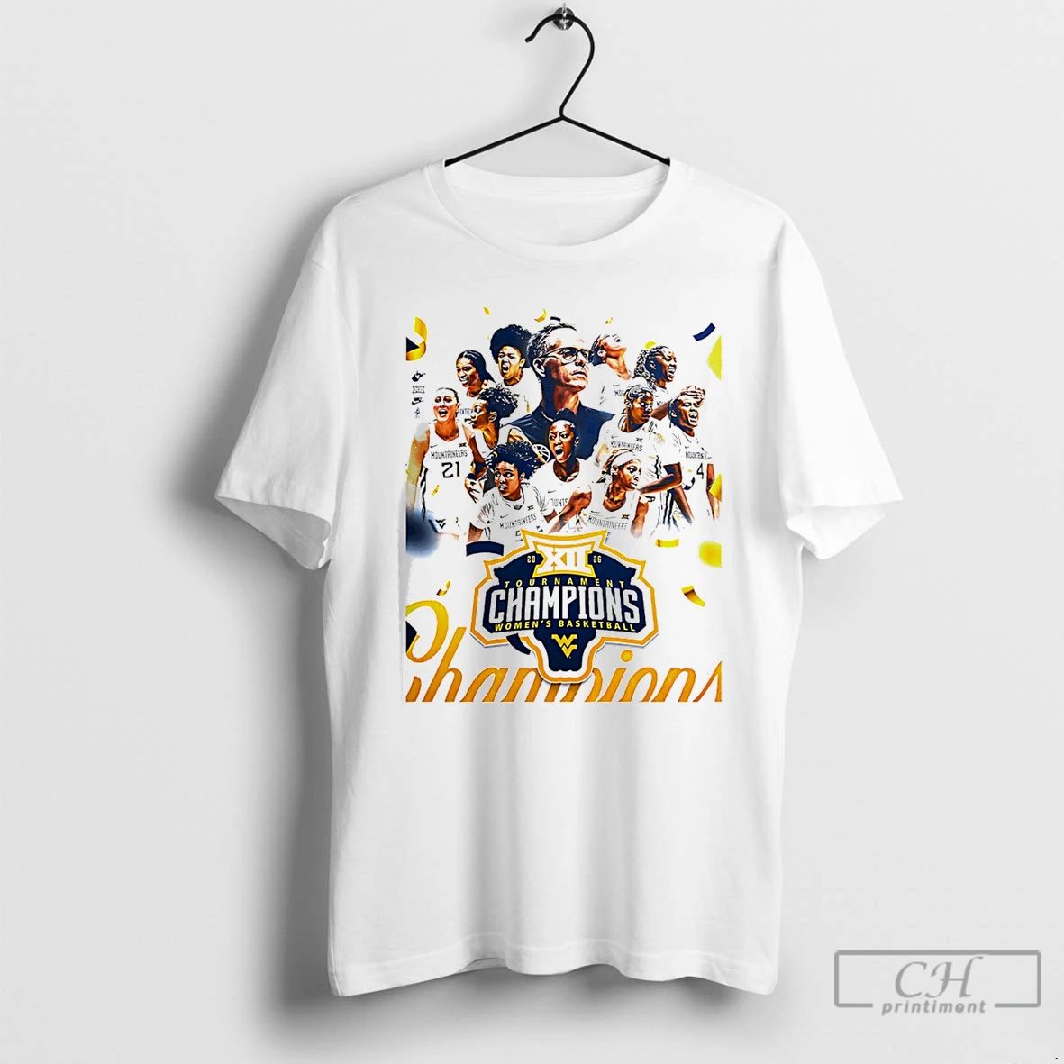 Classic West Virginia Mountaineers Womens Basketball 2026 Big 12 Tournament Champions