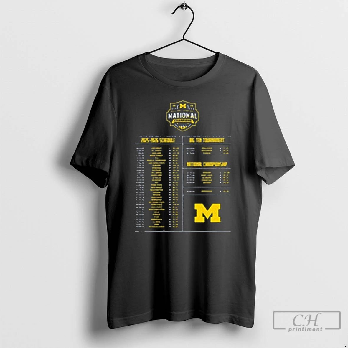 Premium Valiant University Of Michigan Mens Basketball 2025 2026 National Champions Schedule T Shirts Sweater