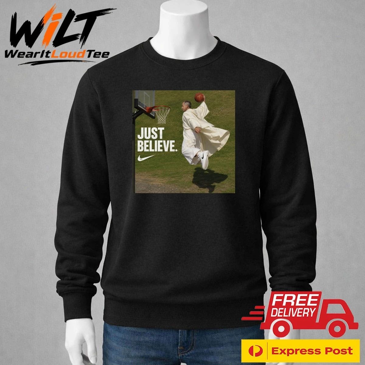 Pope Leo Just Believe Basketball Shirt