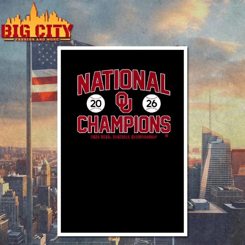 Oklahoma Baseball 2026 NCAA Champions Classic Shirt