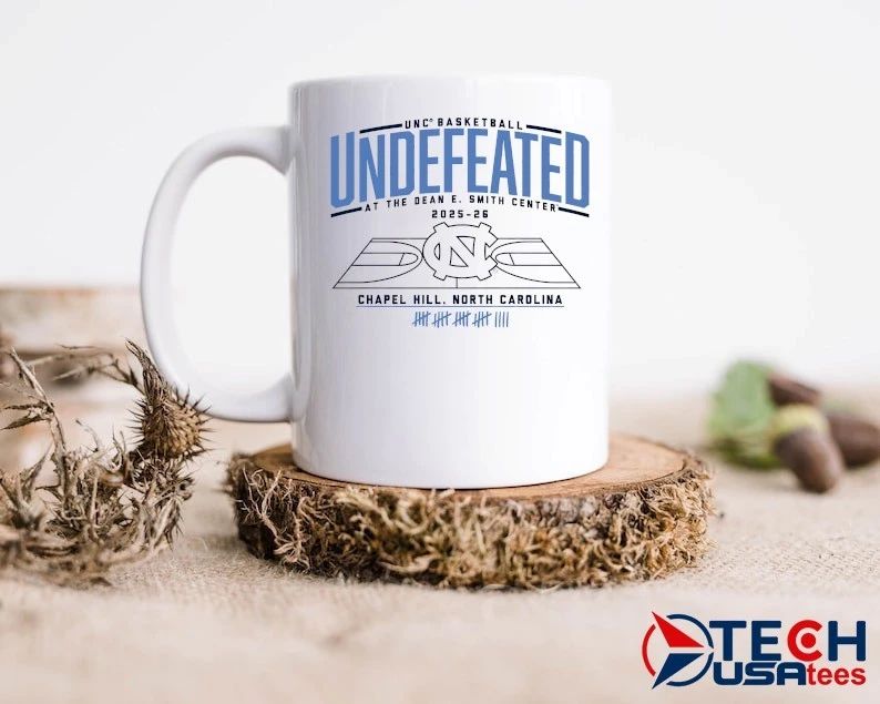 North Carolina Tar Heels Basketball Undefeated at the Dean E. Smith Center shirt