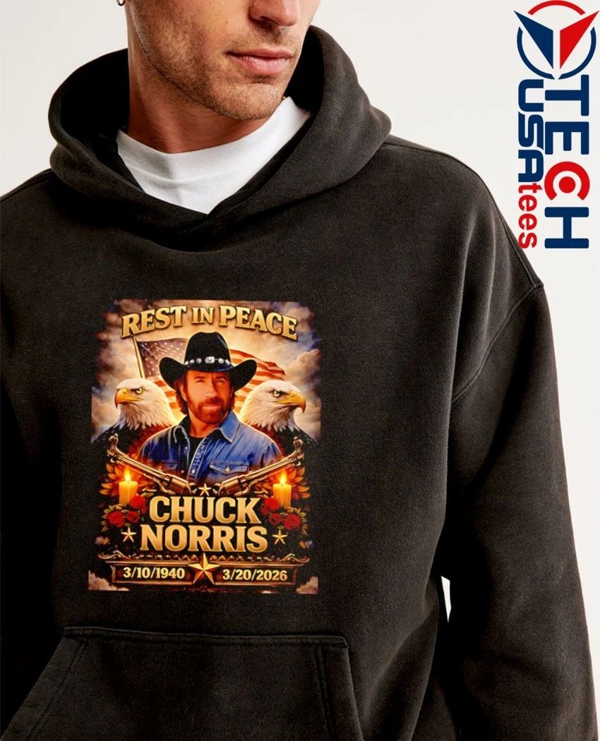 Rest in peace Chuck Norris 1940-2026 graphic shirt by ashbubble