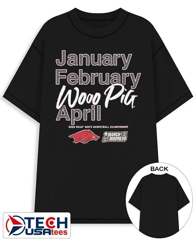 Arkansas Razorbacks NCAA Men’s Basketball 2026 March Madness Month shirt