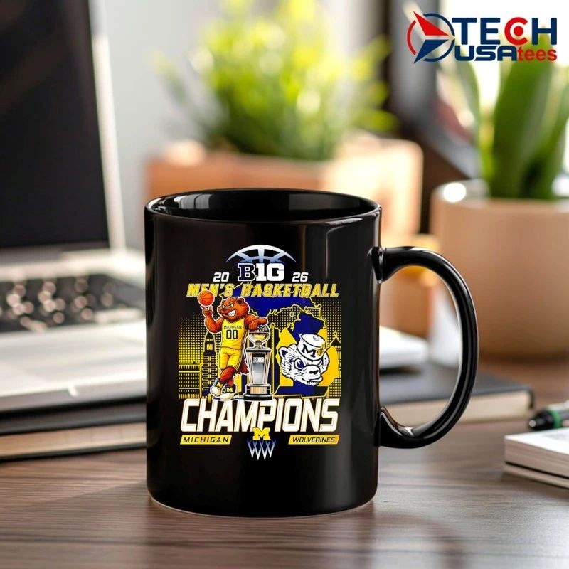 Michigan Wolverines 2026 Big 10 Men’s Basketball Champions shirt