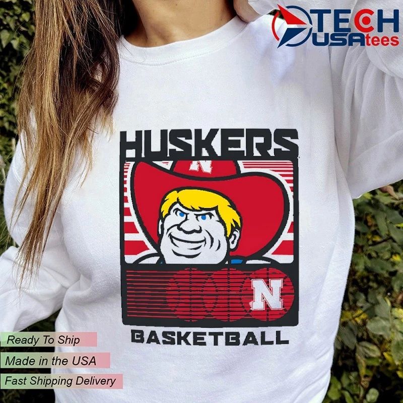 Nebraska Huskers Basketball Staredown mascot shirt