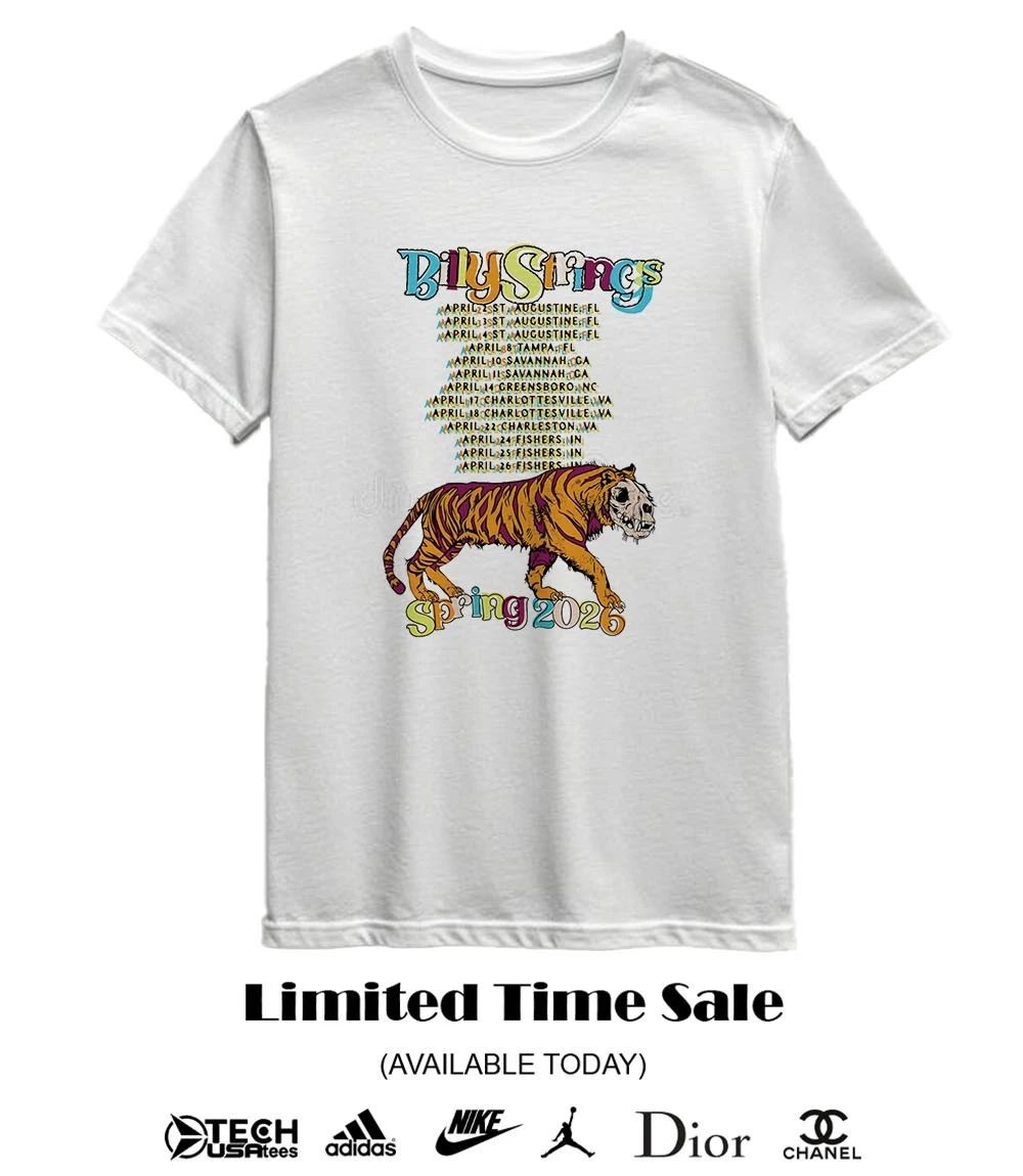 Billy Strings Spring 2026 Tiger Battle shirt
