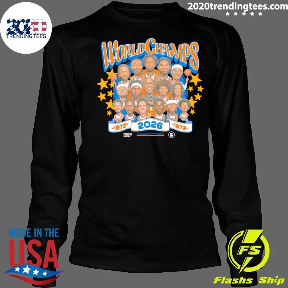 Oklahoma City Thunder 2026 World Champions Team Caricature Shirt
