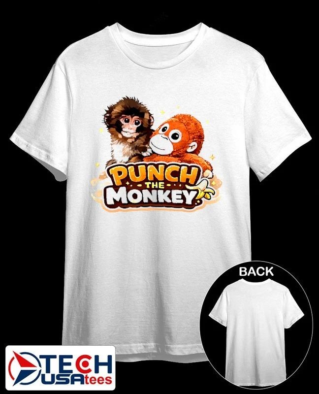 Punch the monkey graphic shirt