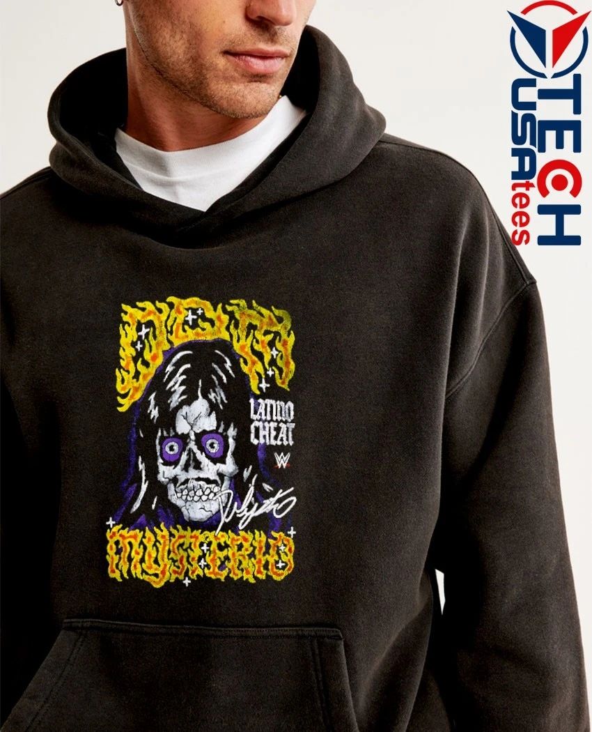 Dominik Mysterio tattoo skull signature shirt
