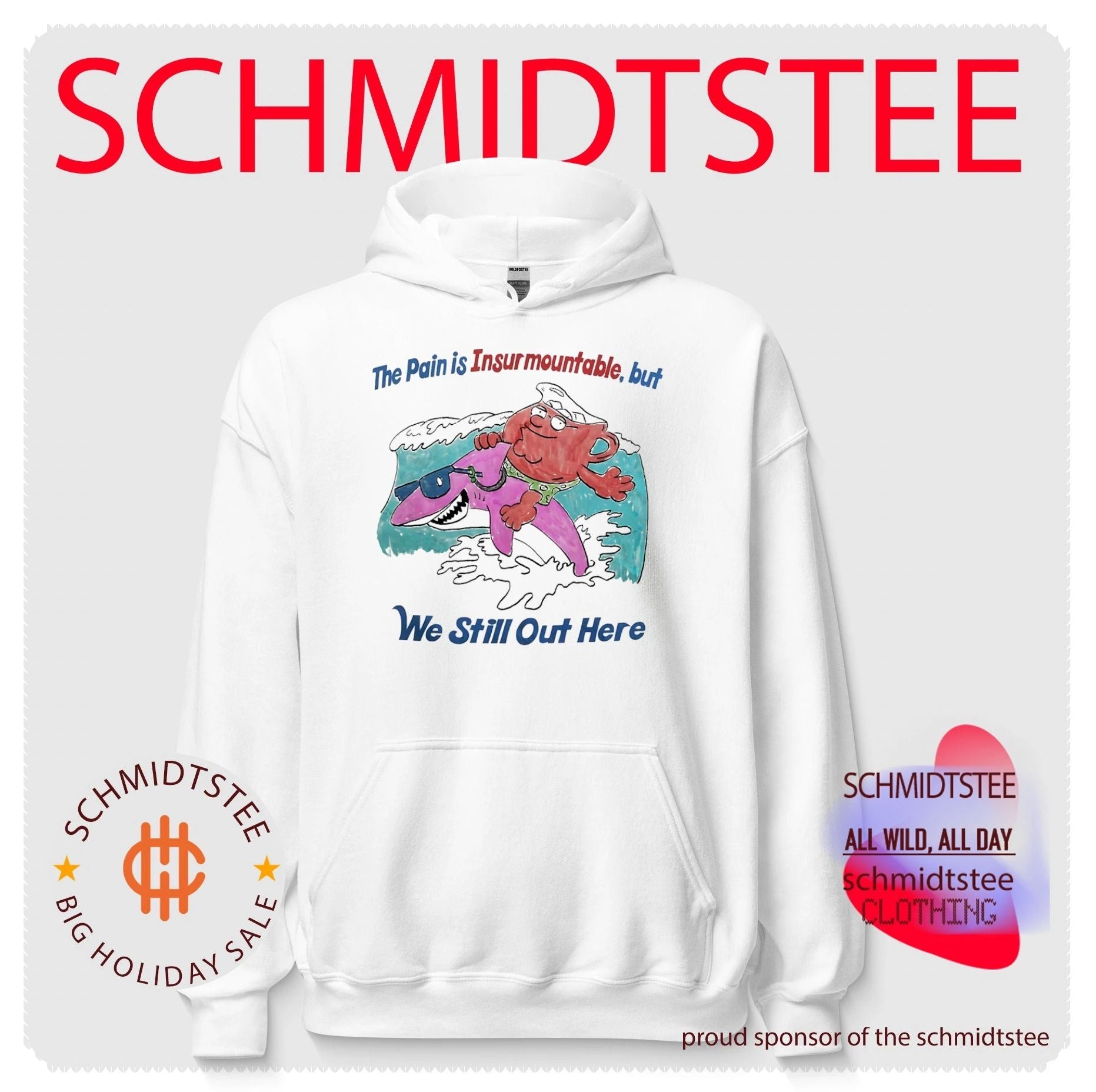 The Pain Is Insurmountable but We Still Out Here Peter Griffin Shark shirt