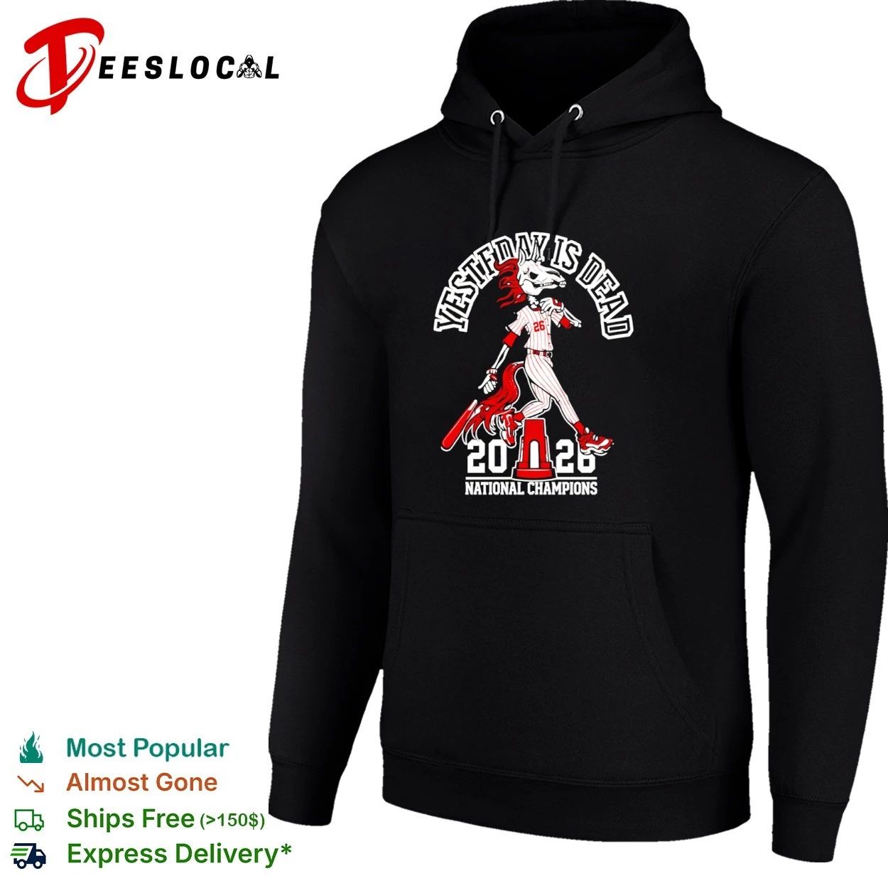 Yesterday Is Dead 2020 National Champions Baseball T-shirt