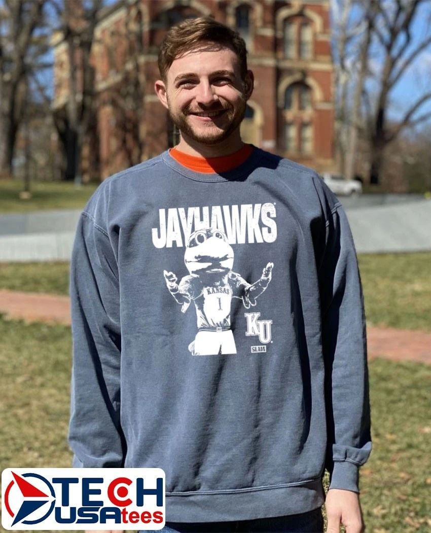 Kansas Jayhawks mascot mode vintage shirt